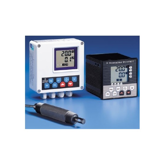 Transmisor/Indicador de conductividad.
Rango de medida: 0 a 1999 microSiemens ó 0 a 199.9 mS
Doble Indicación LCD: Temperatura y