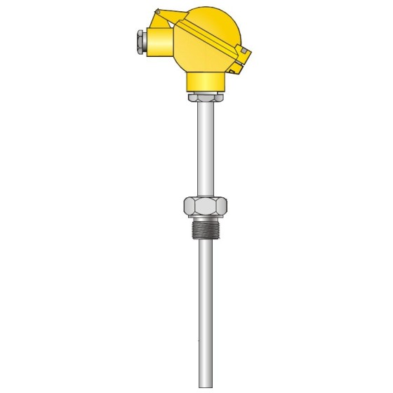 Sonda de temperatura con cuello de extensión