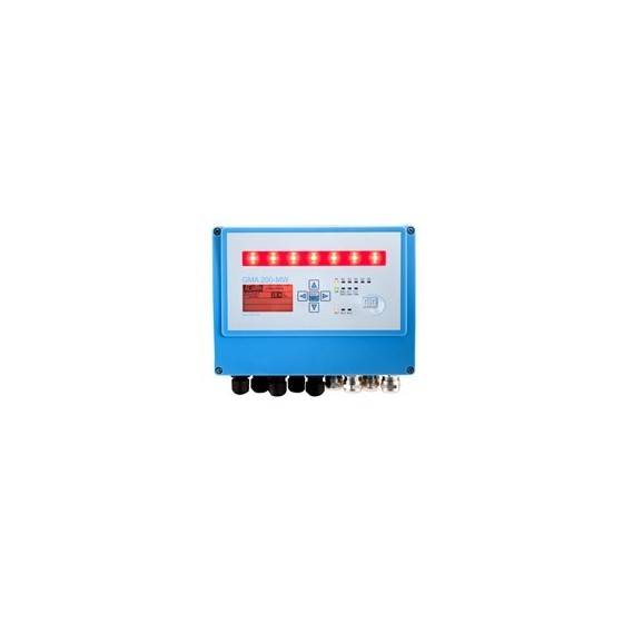 Centralita de control para detectores de gases tóxicos, explosivos u oxígeno.