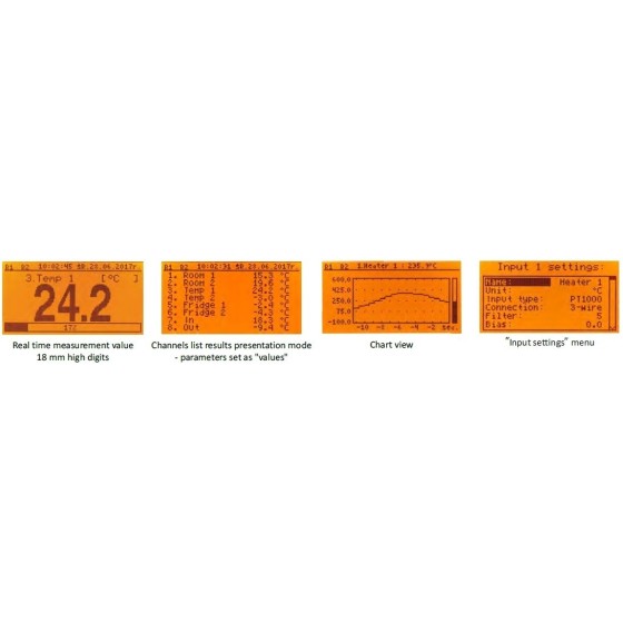 Indicador digital de temperatura multicanal