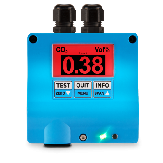 Detector de CO2 en ambiente