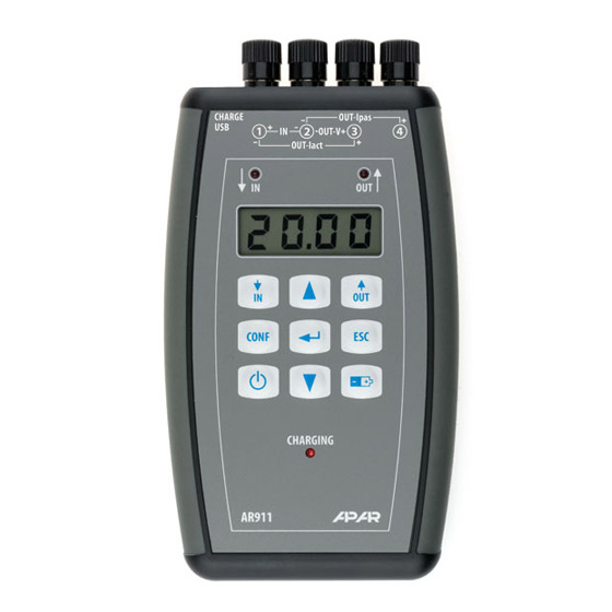 Calibrador de mA y V...